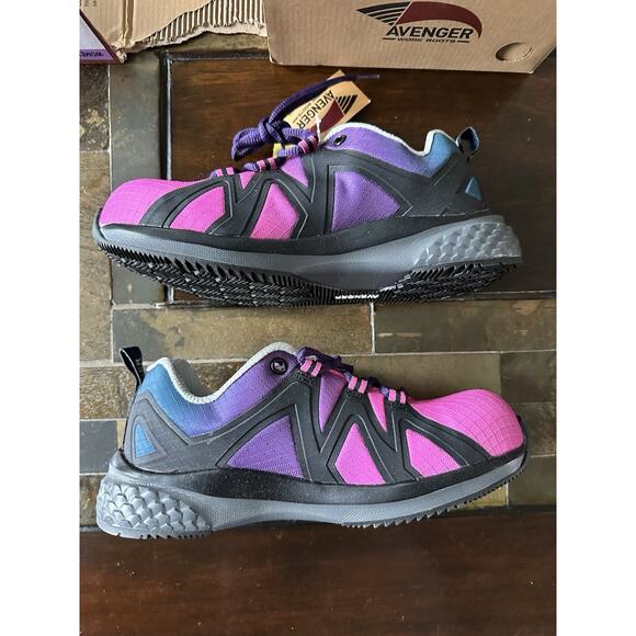 Avenger Work Shoes Women North Haven Comp Toe Sz 6 New In Box - Picture 4 of 5